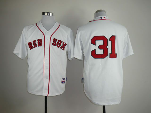 Men Boston Red Sox 31 Lester White MLB Jerseys